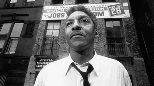 Bayard Rustin - Pacifist, activist and gay rights advocate.