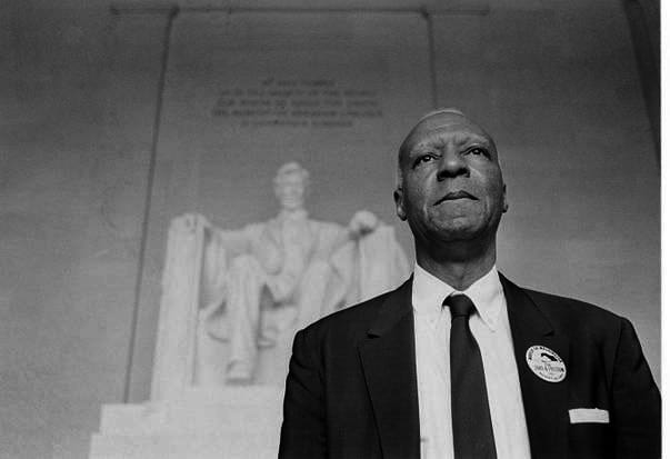 A. Philip Randolph. The de facto Master of ceremonies, but a vital force in the Civil Rights movement.