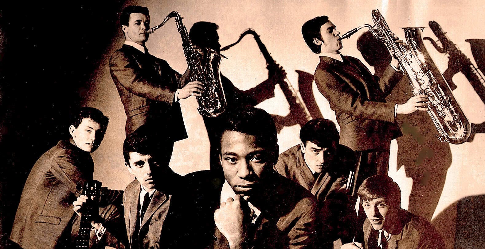 Past daily jazz band vintage music archive, historic news and entertainment, classic black and white musical performance, archival sound recordings, historical music preservation, news and history sound archive.