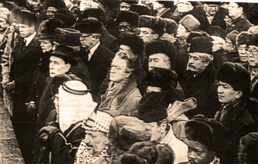 A veritable who's who at the Chernenko Funeral.