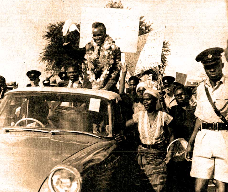 Kenneth Kaunda of newly independent Northern Nigeria. The times in 1963, they were a-changin'.