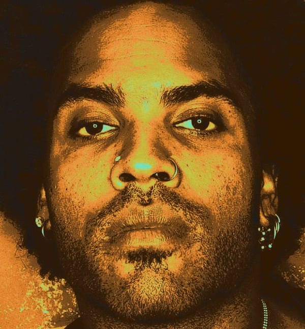 Incredibly detailed, high-resolution portrait of a young man with dark skin, piercing eyes, multiple earrings, showcasing modern and artistic visual style suitable for music, news, or history archives.