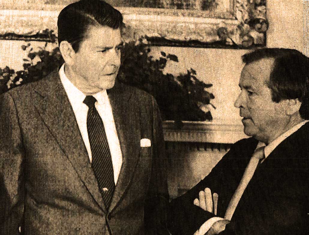 President Reagan and Howard Baker - Apparently, what he said and what he meant were two different things.