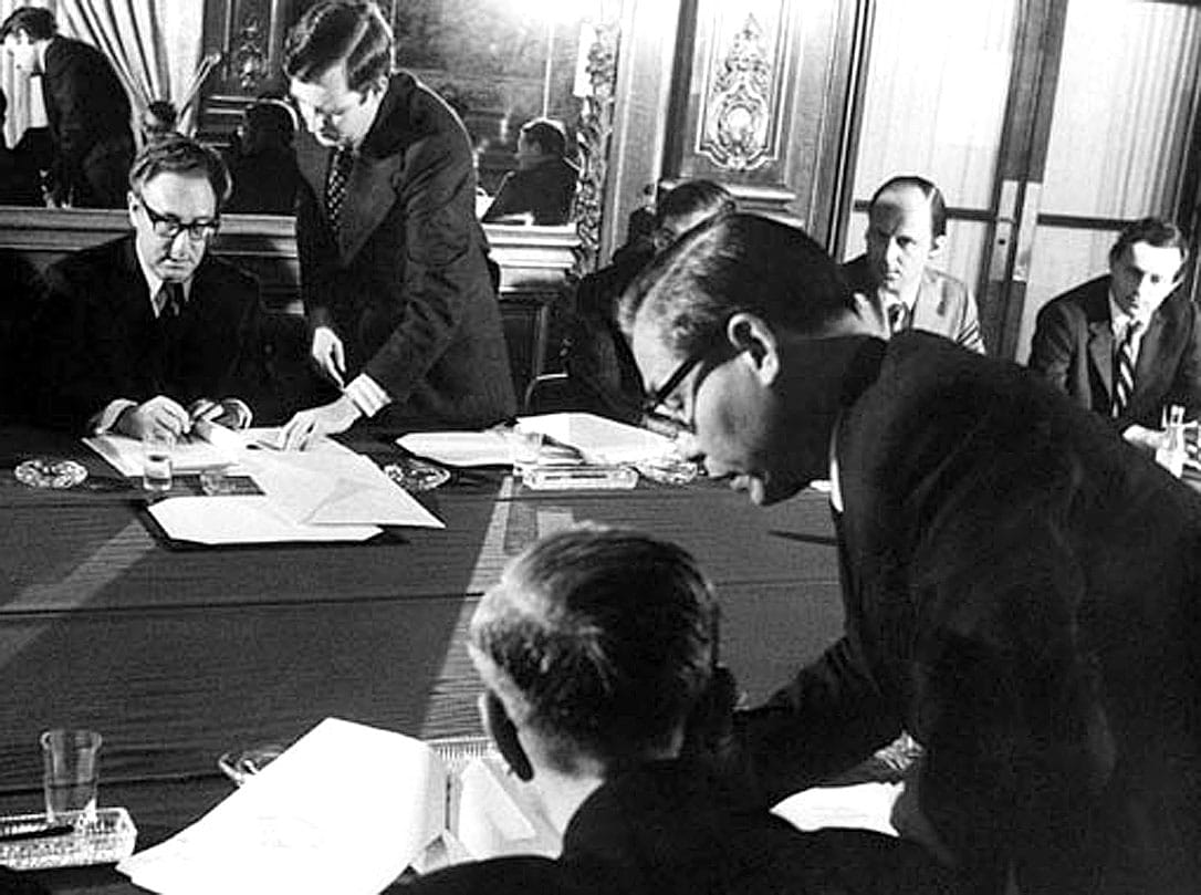 January 28, 1973 - Paris peace signing