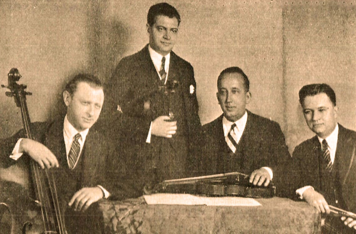 1936 Music Guild Awards - The Gordon String Quartet - champions of Contemporary Music.