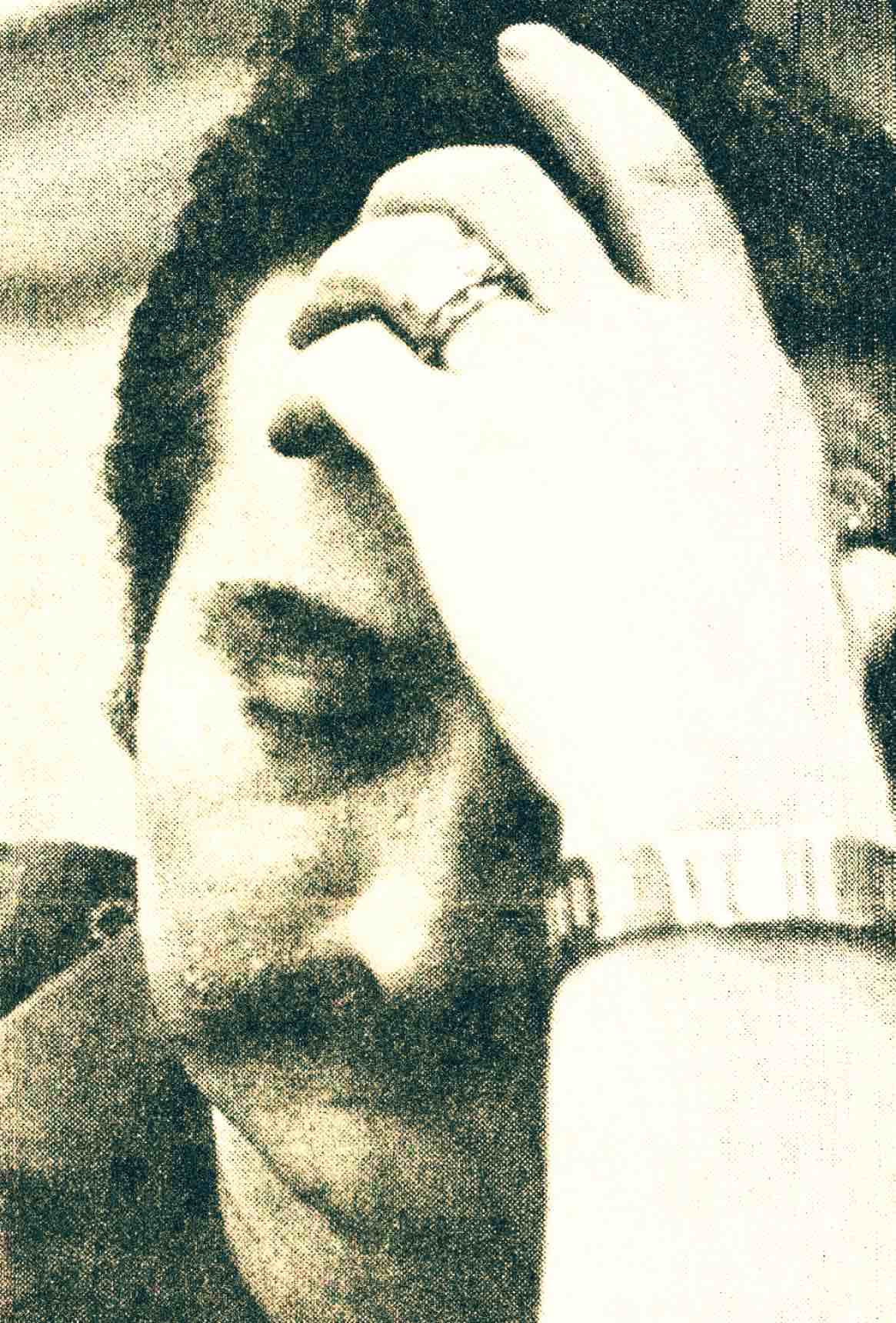 Recording artist singing into vintage microphone, jazz music recording, retro radio studio, classic sound archive, nostalgic music history, vintage sound recording, Past Daily archive, historical music broadcast.