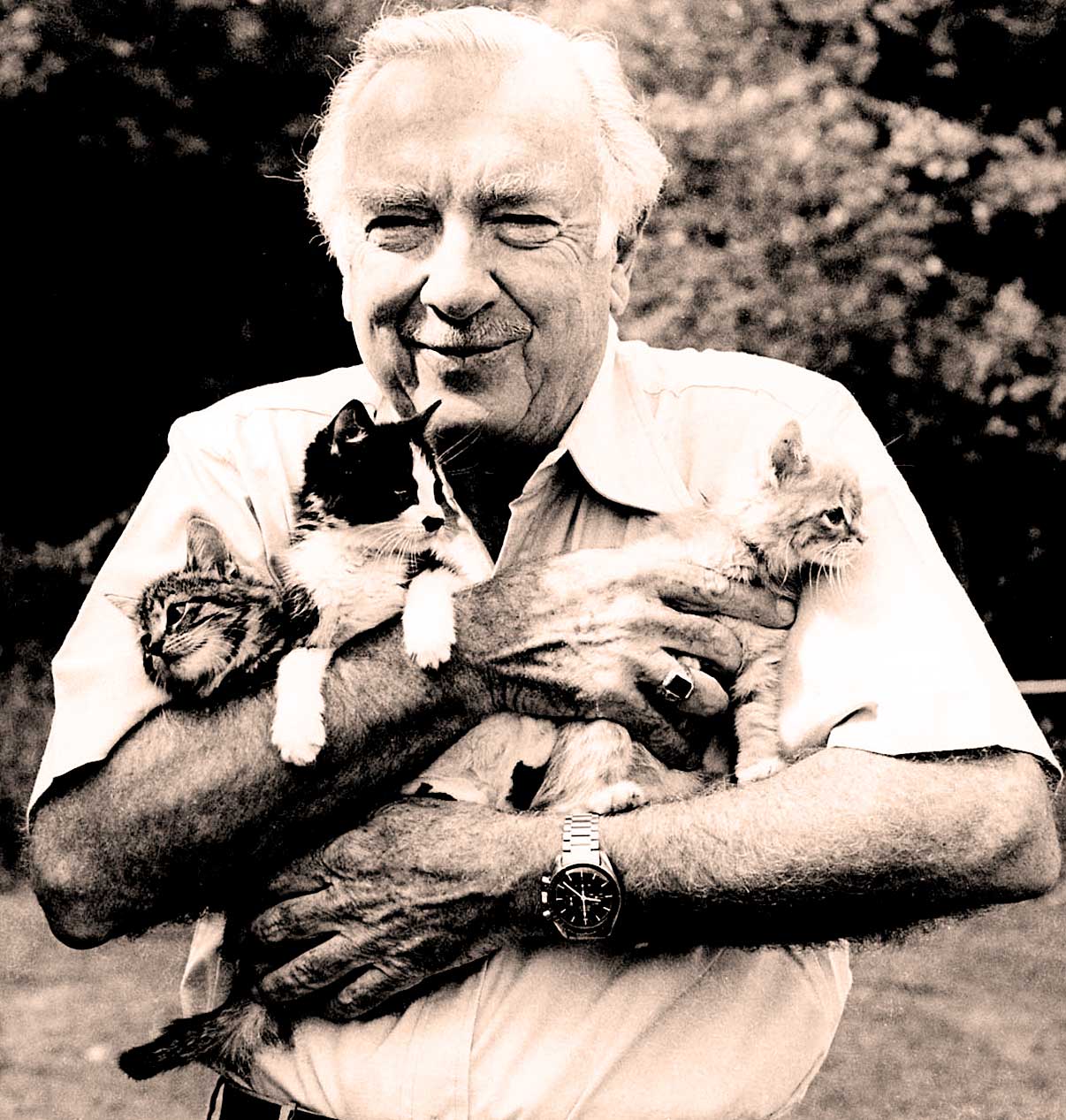 Walter Cronkite and kittens