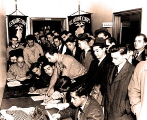 December 8, 1941 - Recruiting office