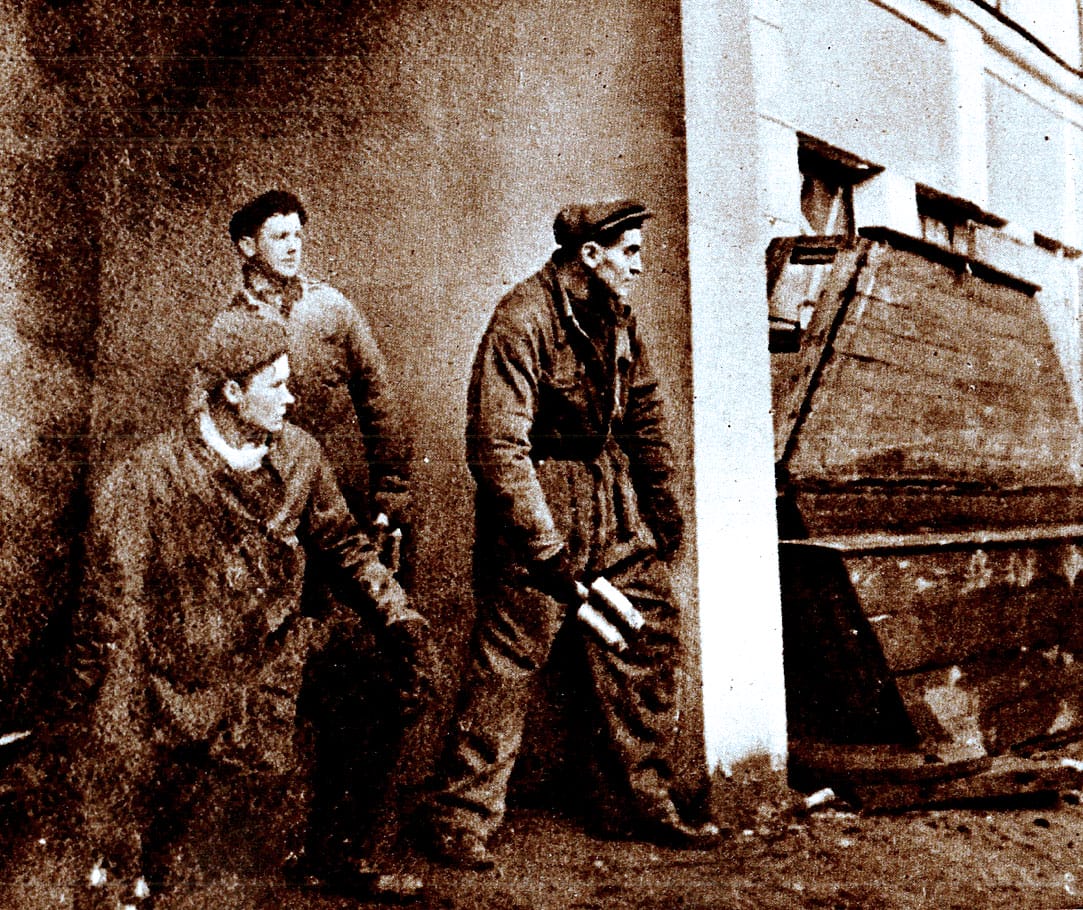 Russian Factory workers joining in the offensive