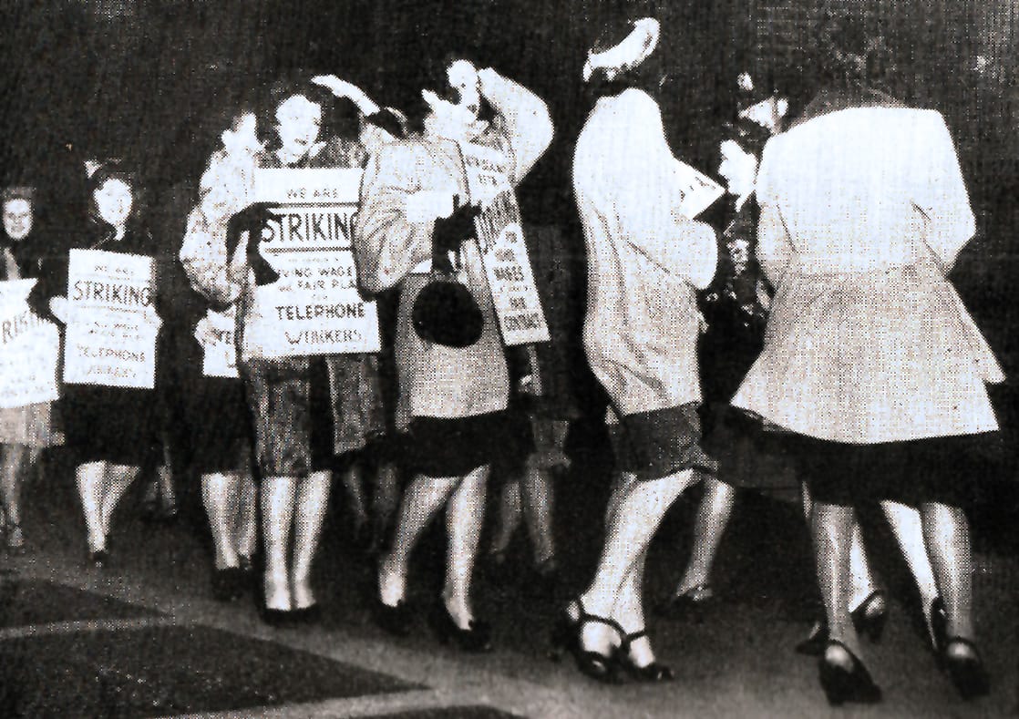 Telephone Operators on Strike- April 1947