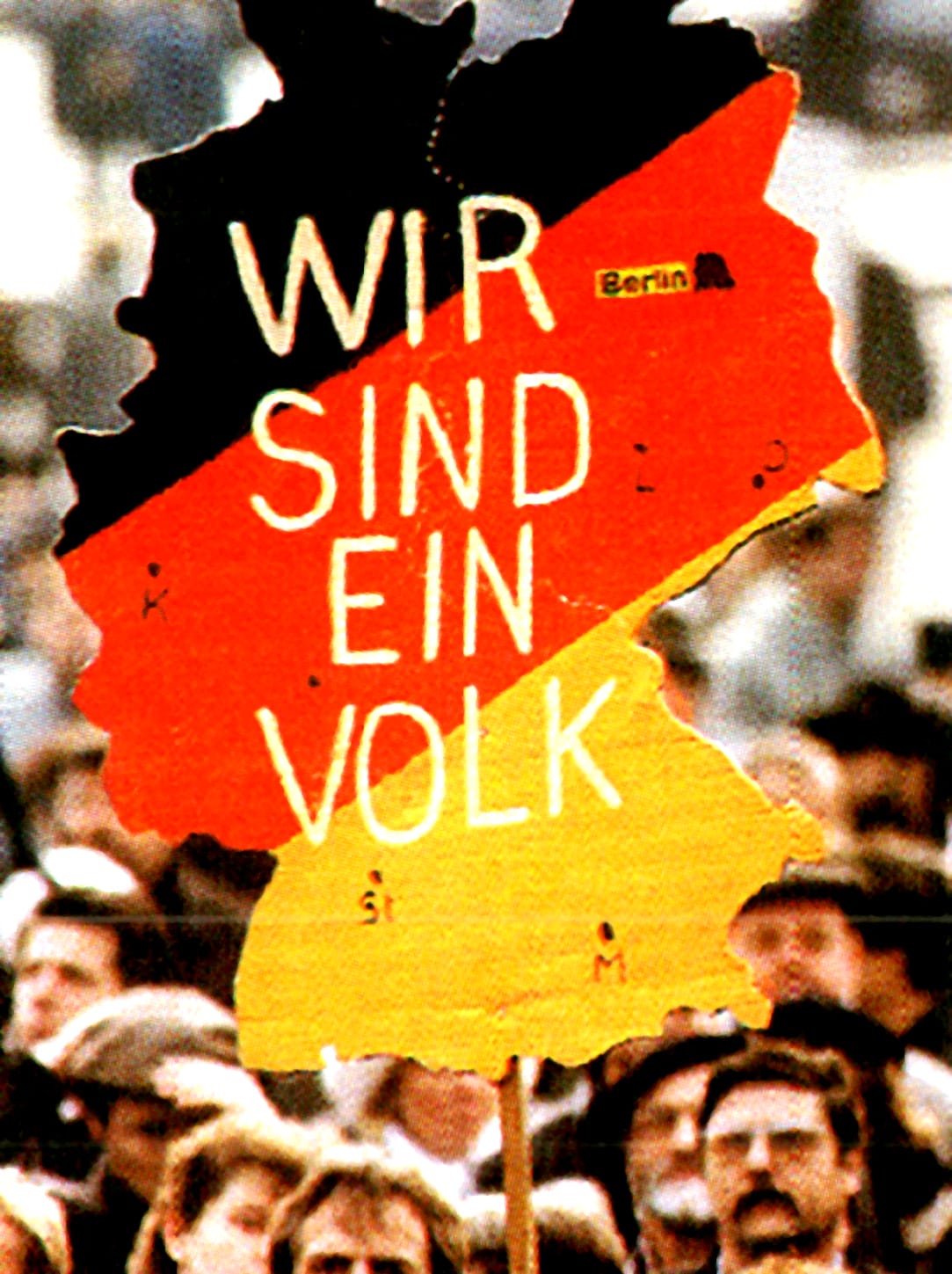 Demonstration for German reunification - May 1990