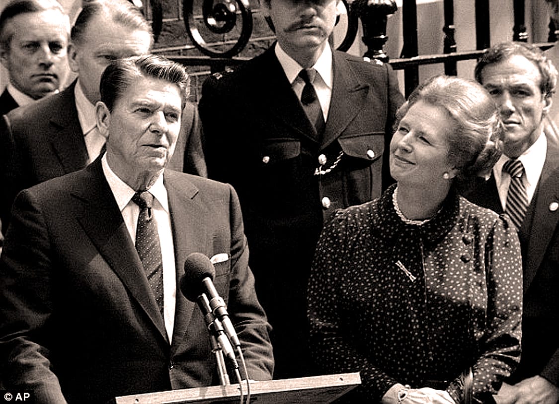 President Reagan visits London