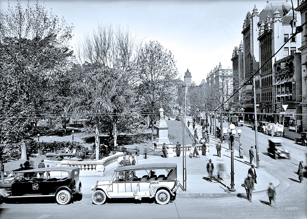 Downtown L.A. - Pershing Square 1920
