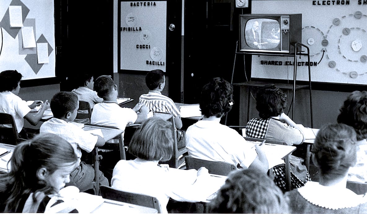 TV in the classroom - 1957