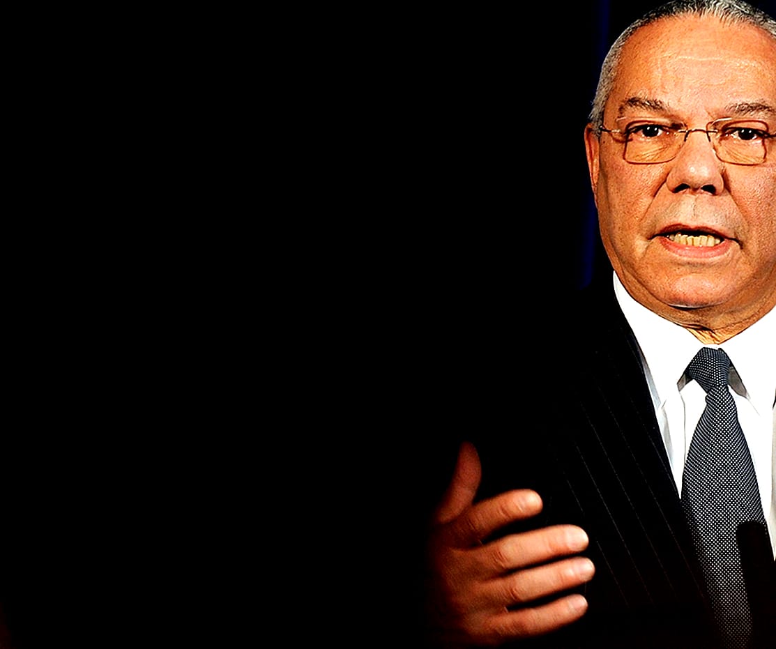 Colin Powell - ending months of speculation