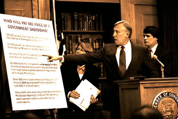 Government shutdown news archive, congressional hearing, historic political debate, legal discussion, media coverage, historic event, news history, political speech, legislative process, American politics, archival footage, government shutdown discussion, past daily audio archive, historical news reports, music and news archive, sound archive of political events.