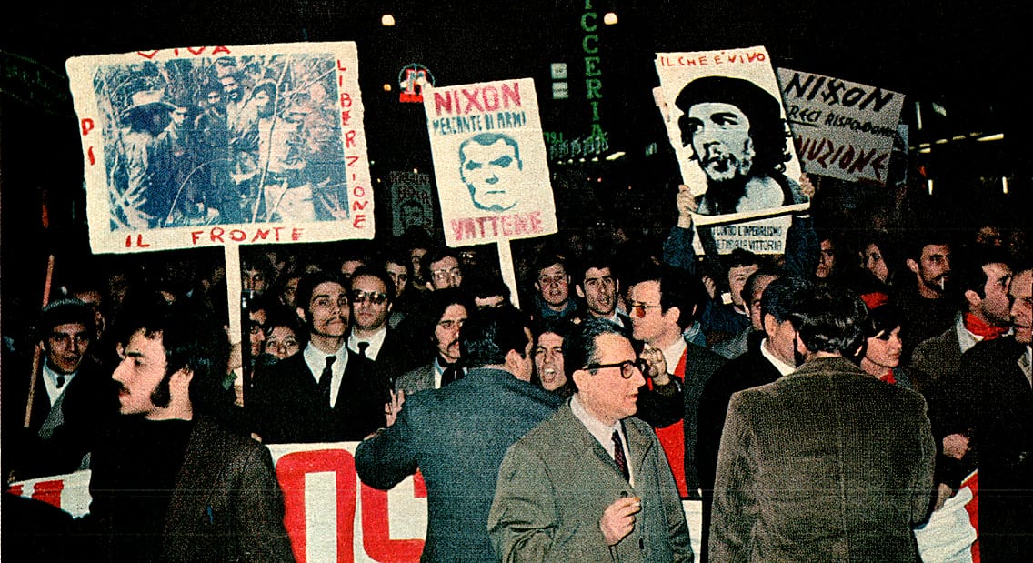 Demonstrations in Rome - 1969