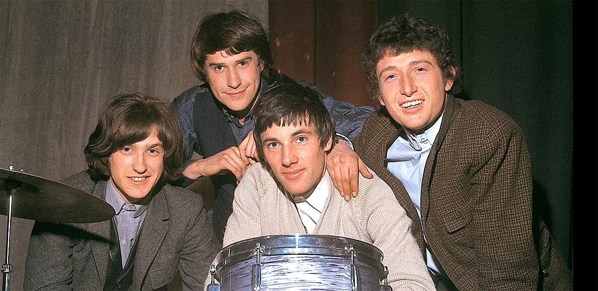 1970s band The Beatles with Ringo Starr at a recording session, showcasing iconic musicians in a classic music archive image.
