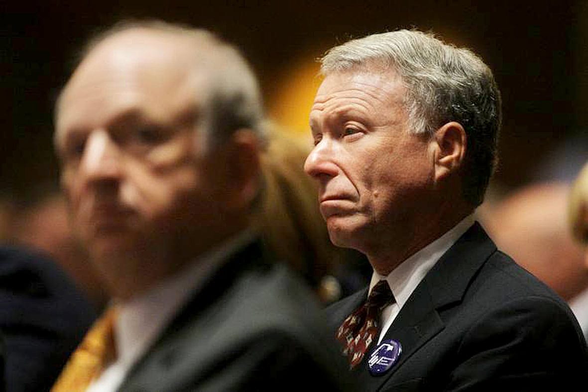 Historical political figures attending a significant event, emphasizing news, history, and political commentary.