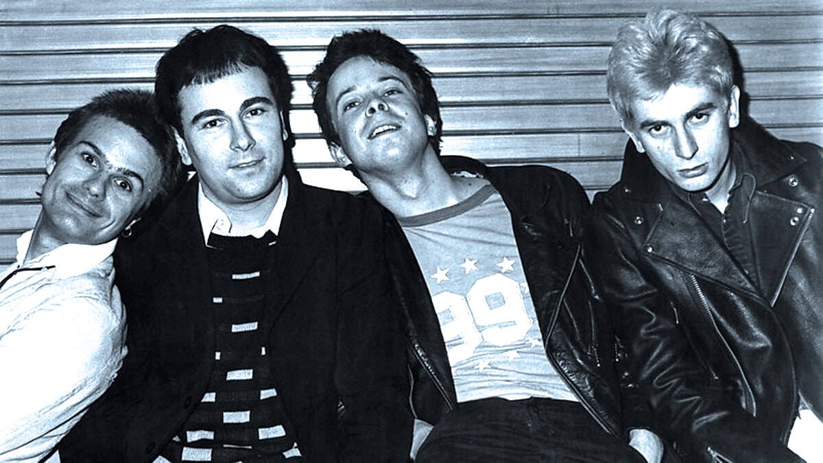 New wave band the Ramones in black and white, highlighting music history and iconic punk rock era.