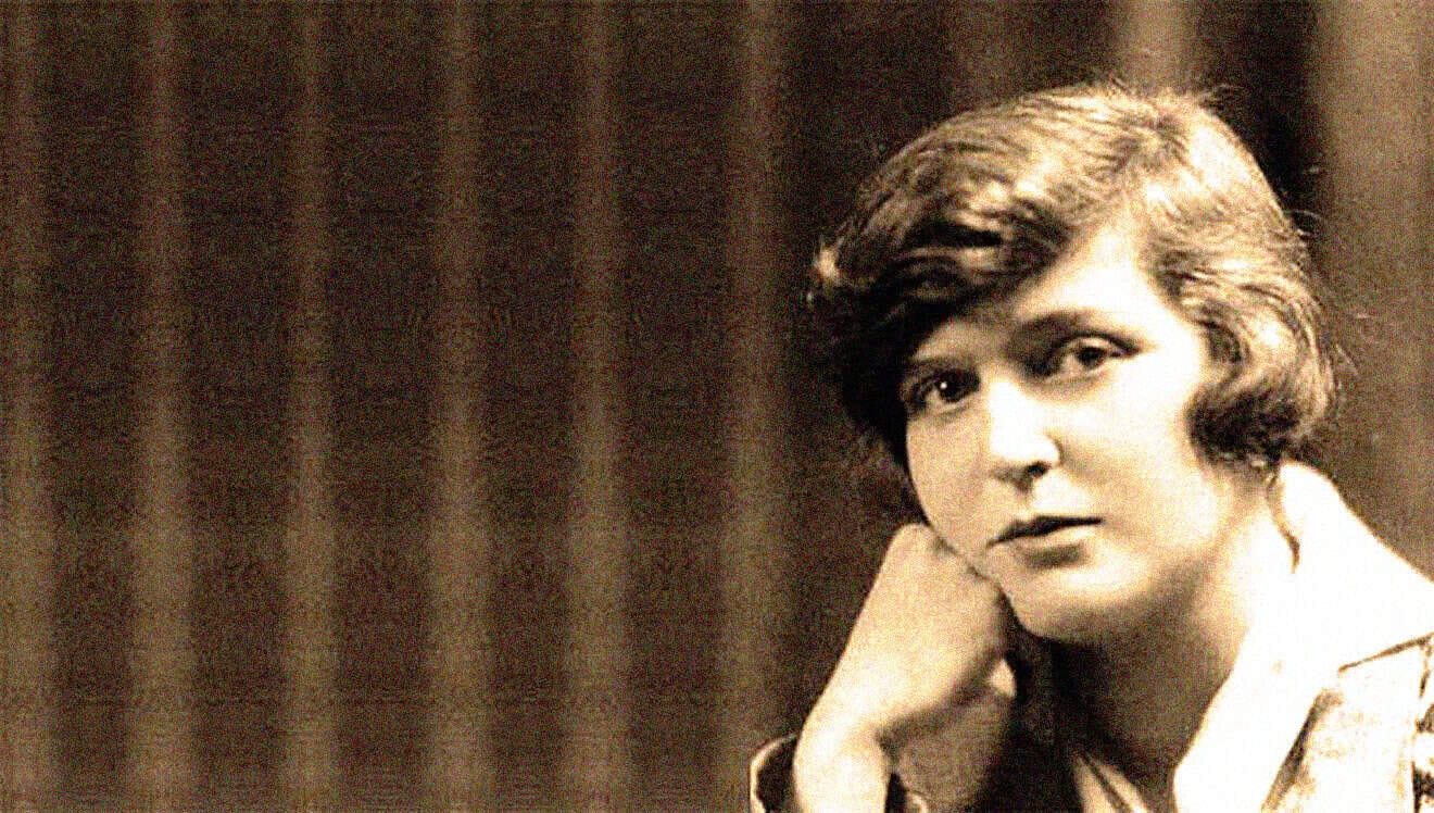 Vintage portrait of a woman with short wavy hair, reflecting historical news and cultural moments, highlighting archives of music, history, and radio broadcasts from past daily archives.