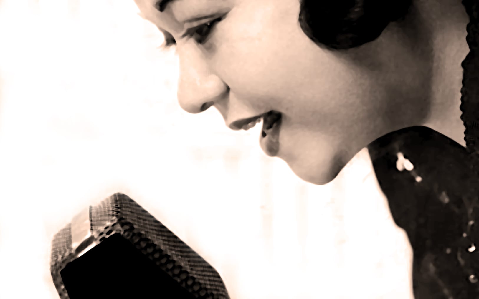 Microphone setup in recording studio for news, history, and music archive at Past Daily.