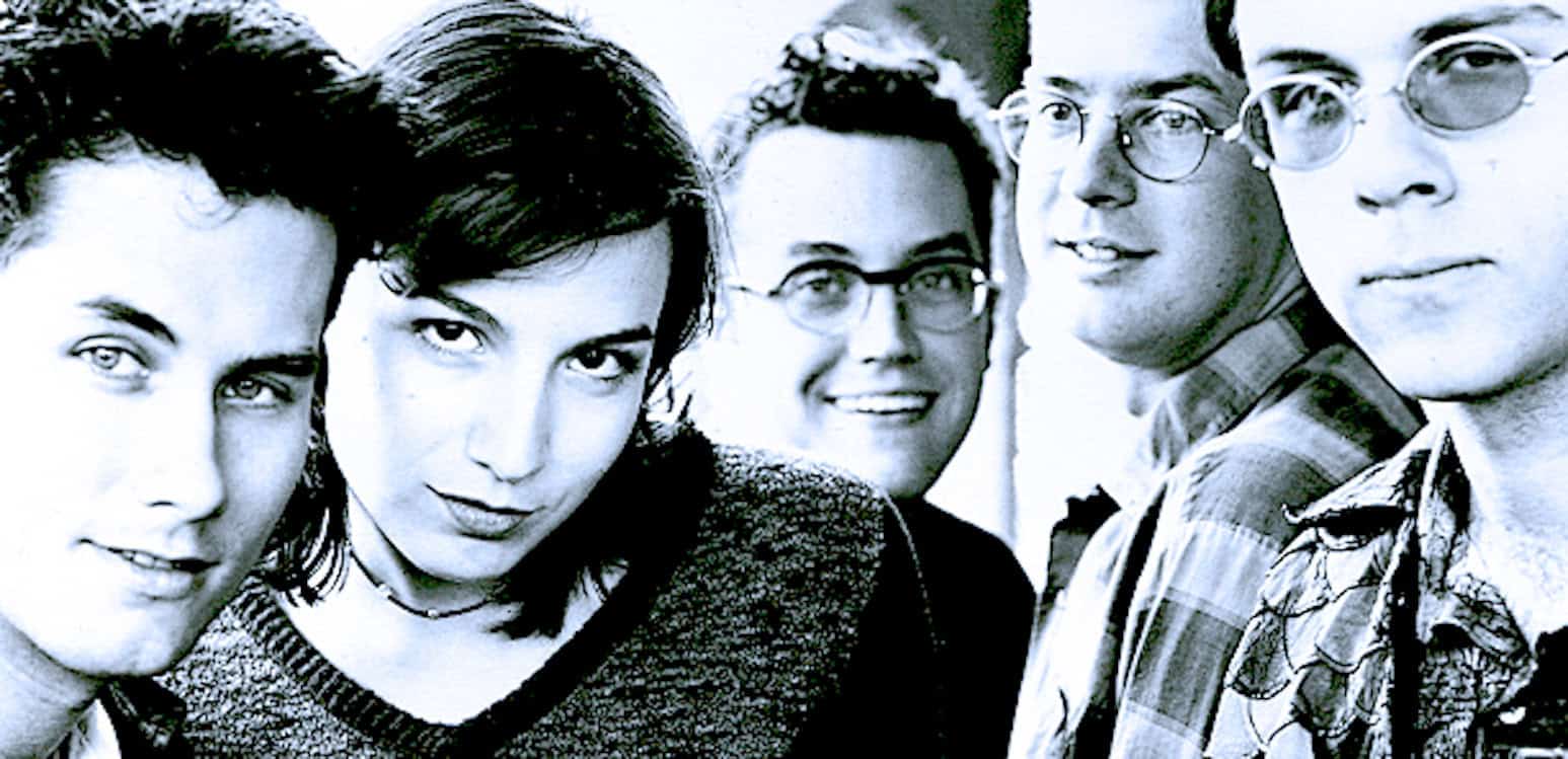 Vintage black and white photo of diverse young adults, representing news, history, and music archives, illustrating the rich content found in Past Daily's sound archive collection.