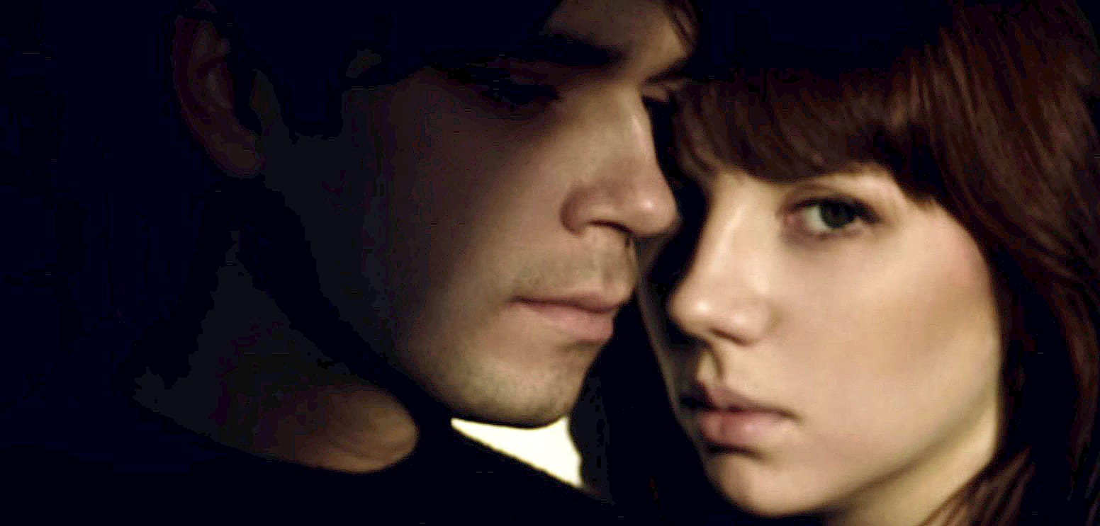 Portrait of a man and a woman close together, emphasizing the visual relationship between music, history, and human connection, ideal for the Past Daily sound archive website.